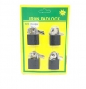25mm Iron Padlocks Pack Of 4