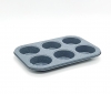 6 Sections Muffin Tray Non-Stick Seize: 26x18x3cm
