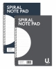 Spiral Note Pad Size: 20x28cm Asst1