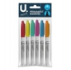 Permanent Markers 6pk Assorted