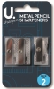 Metal Pencil Sharpeners 2pk