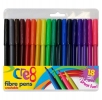 Fibre Pens 18 Colours