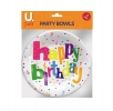 7pk Happy Birthday Party Bowls Size: 21.5cm
