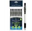 Retracable Ballpoint Pens 8pk Black